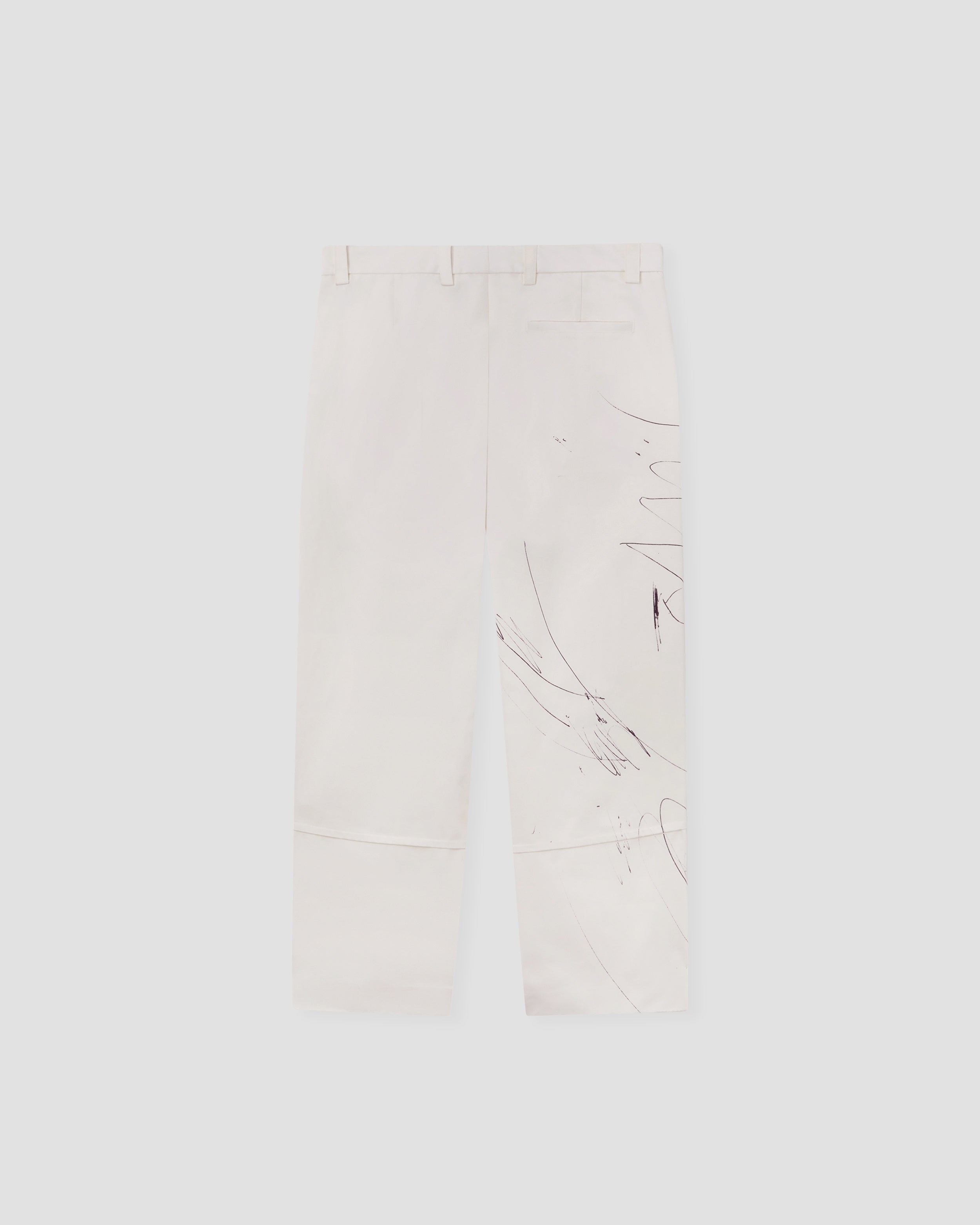 SCULPT TROUSERS, SCRIBBLE